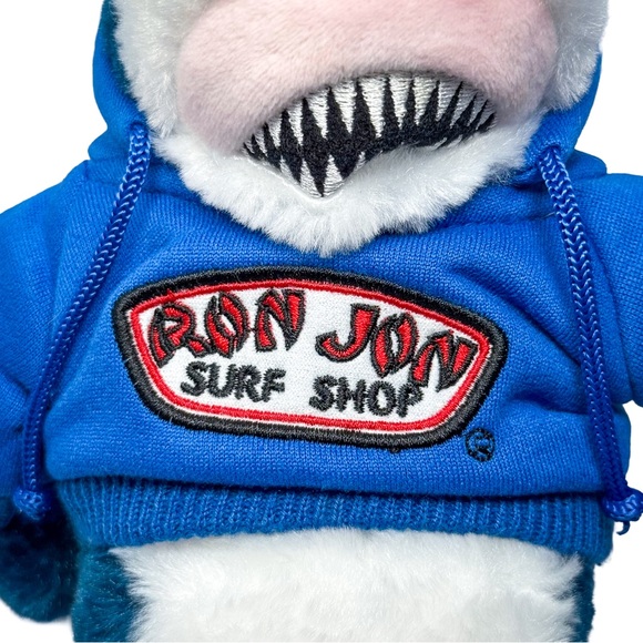 The Petting Zoo Ron Jon Surf Shop Mako Shark Plush Hoodie Stuffed Toy Blue - Picture 3 of 7